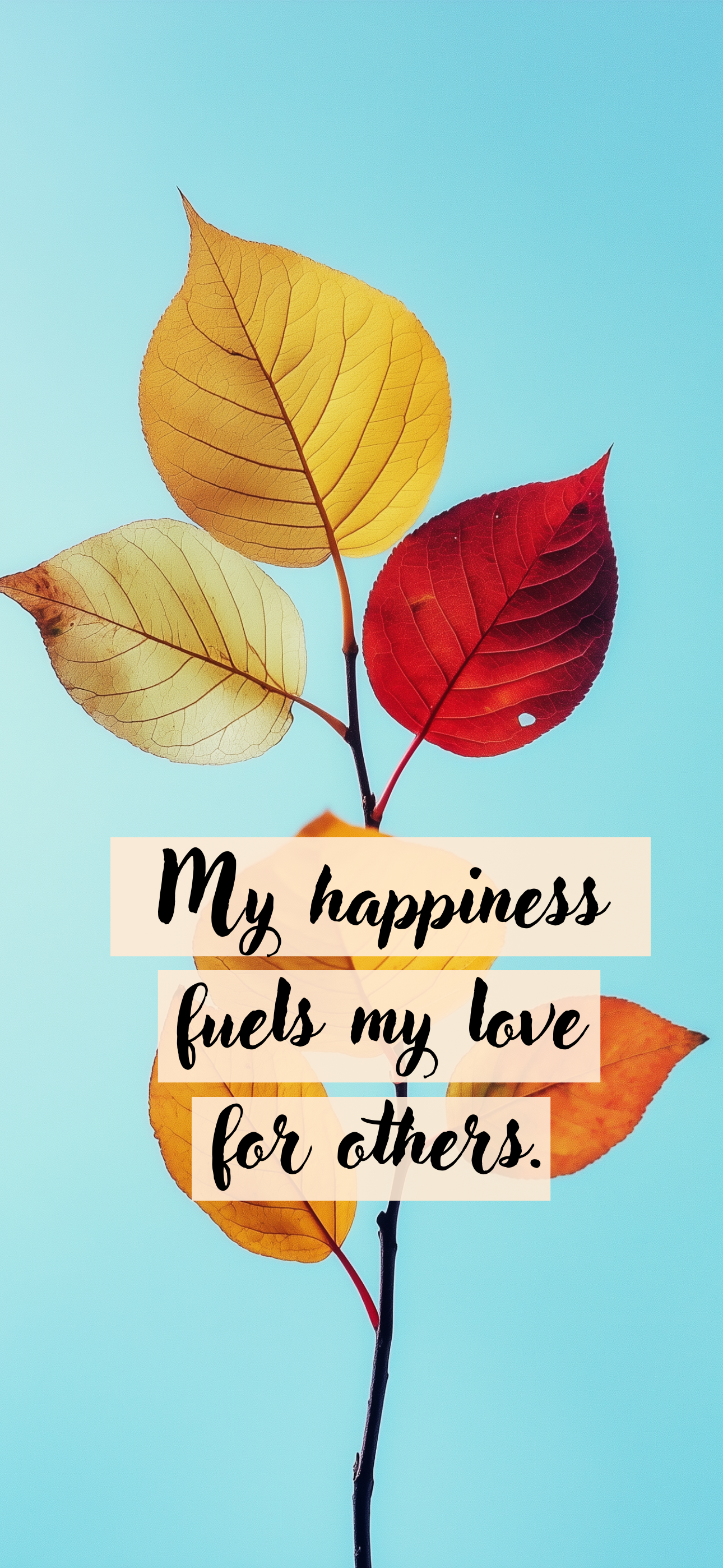 My happiness fuels my love for others.